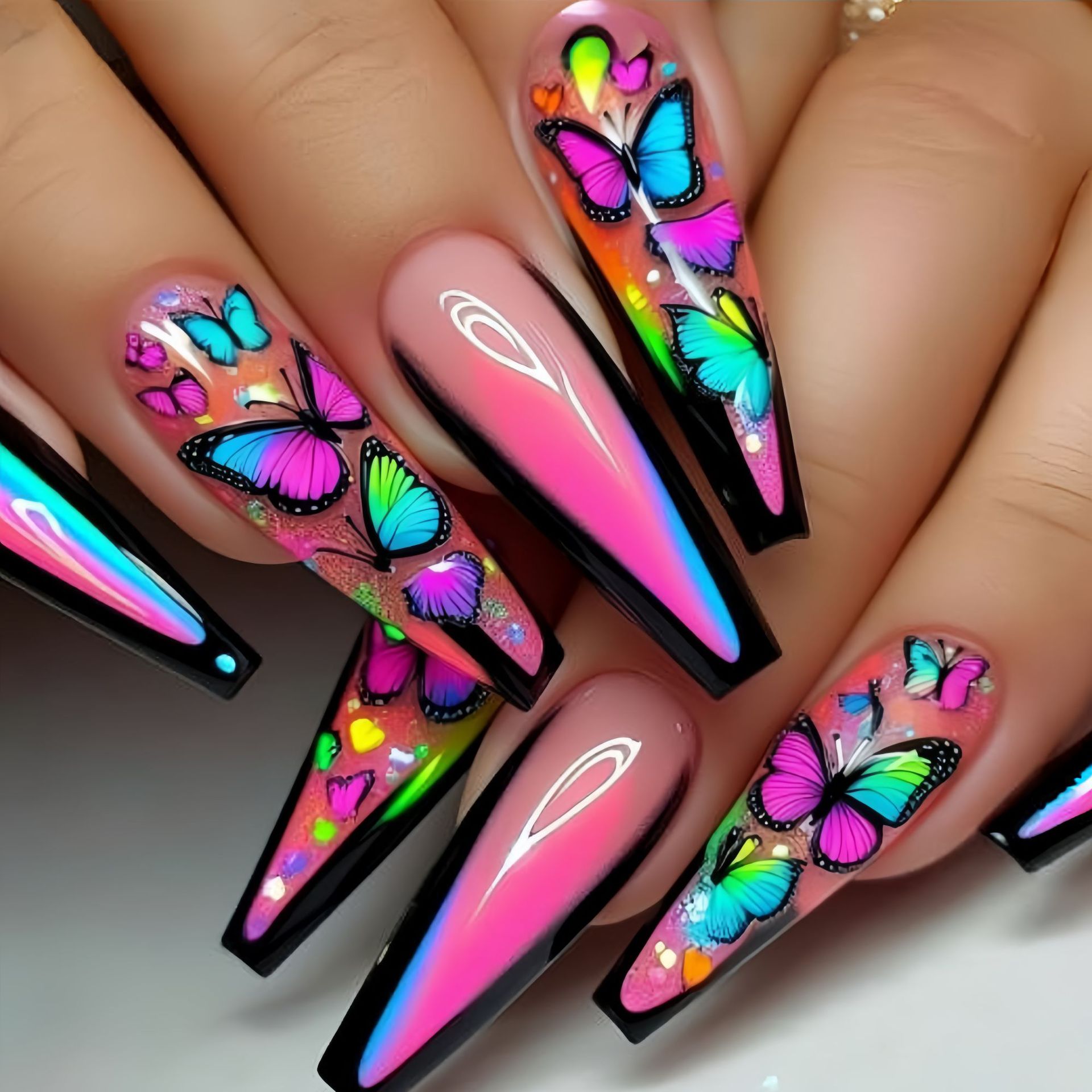 Nail Extension Tips - Short Medium long fake nails for
