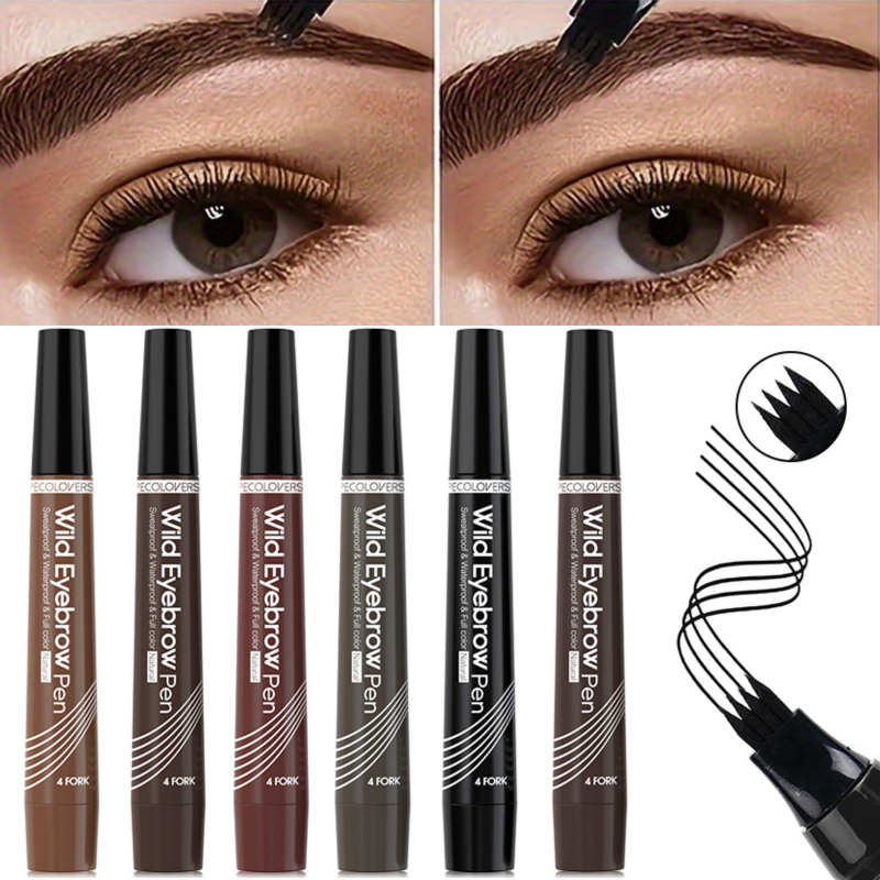 Eyebrow Pomade Pencil - 4 Fork Waterproof Eyebrow Pencil Women