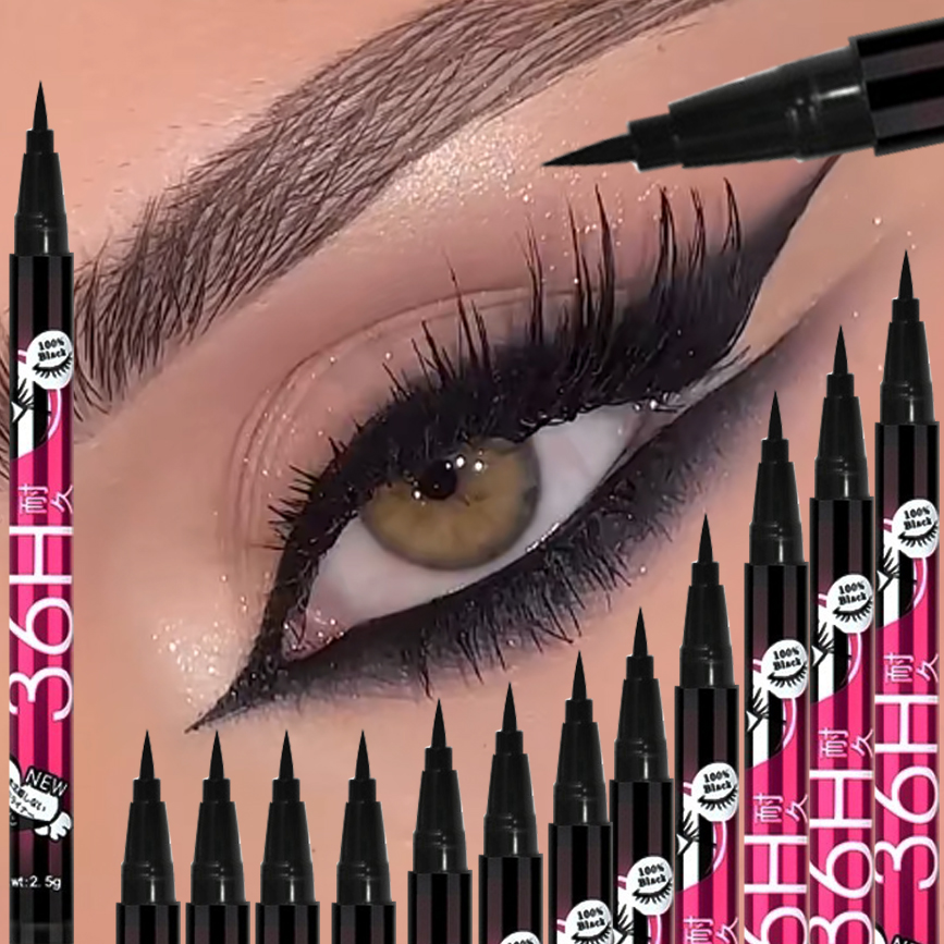 Beauty Linasi Makeup - 1/5/12PCS Black Liquid Eyeliner Set Waterproof