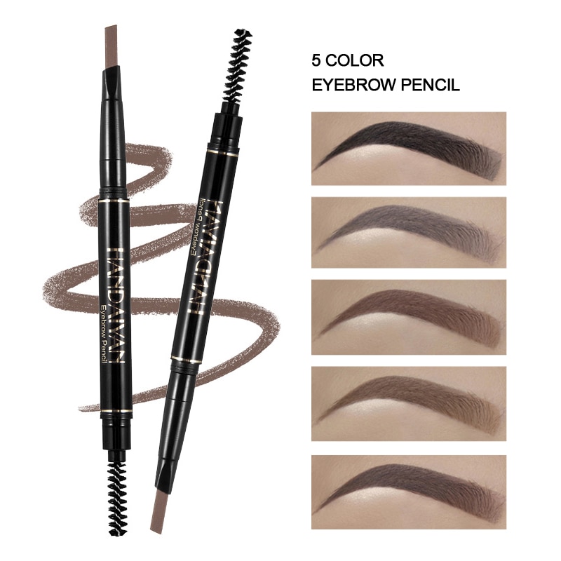 Eyebrow Pomade Pencil - HANDAIYAN Eyebrow Pencil Automatic Rotating Double