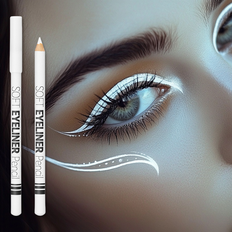 1/12pcs White Eyeliner Makeup  - Beauty Linasi Makeup ulasan dan harga