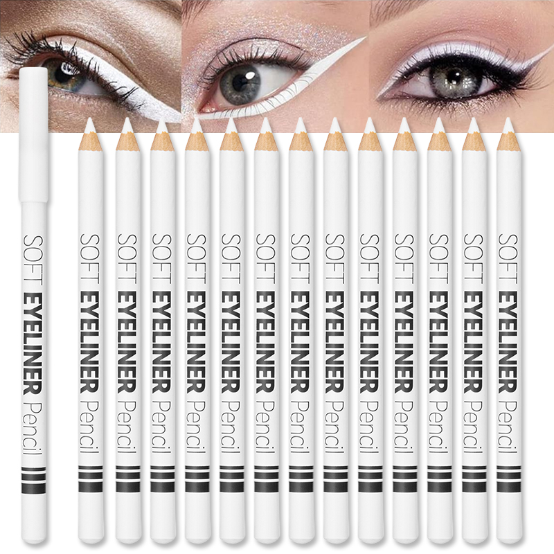 1/12pcs White Eyeliner Makeup  - Beauty Linasi Makeup ulasan dan harga