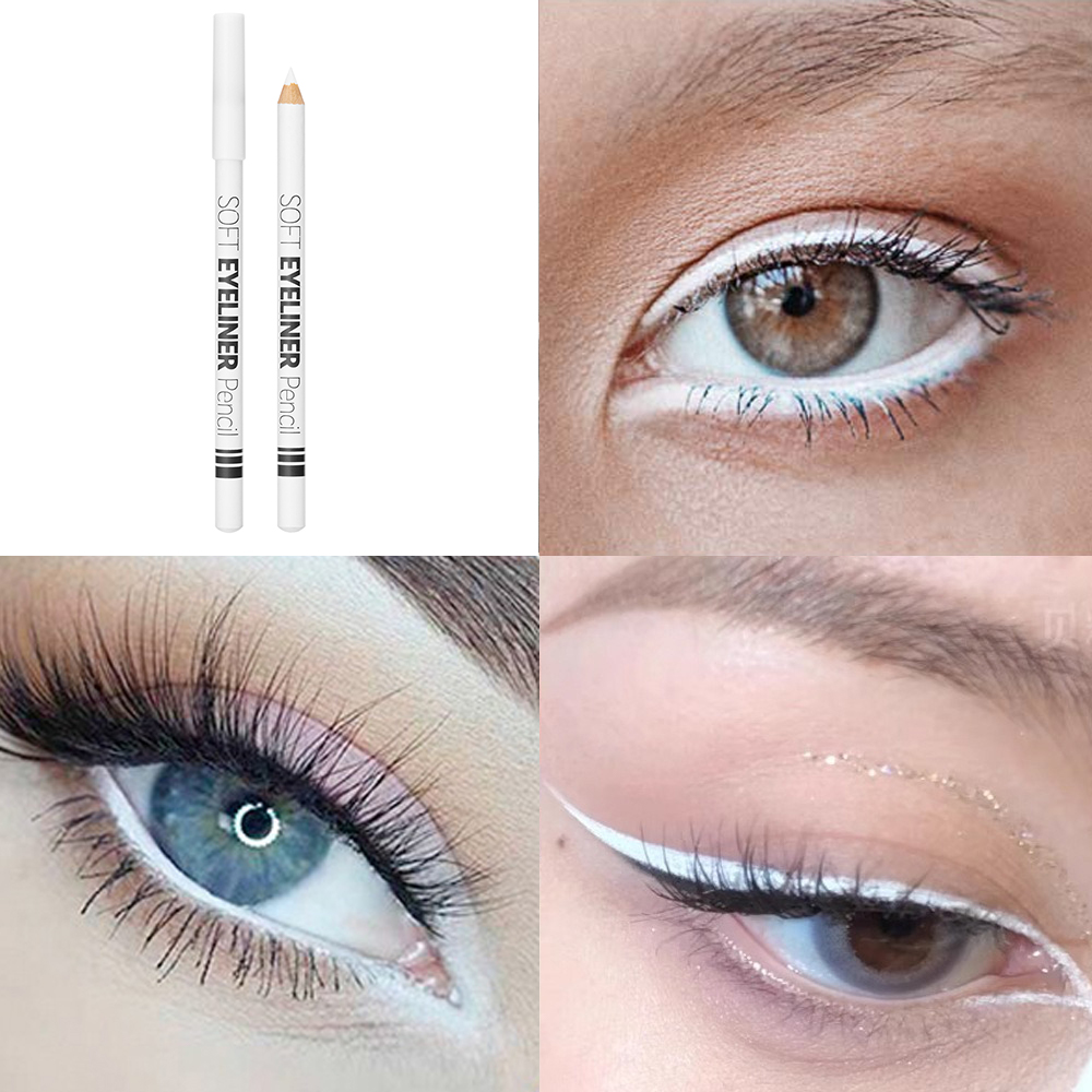 1/12pcs White Eyeliner Makeup  - Beauty Linasi Makeup ulasan dan harga