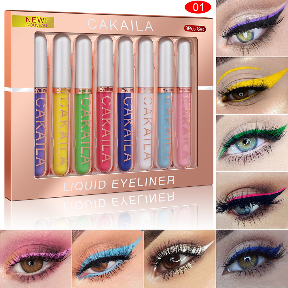 8-Color Set Waterproof Eyeline - Beauty Linasi Makeup ulasan dan harga