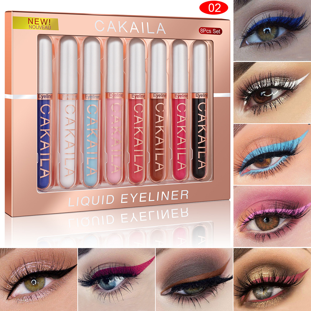8-Color Set Waterproof Eyeline - Beauty Linasi Makeup ulasan dan harga