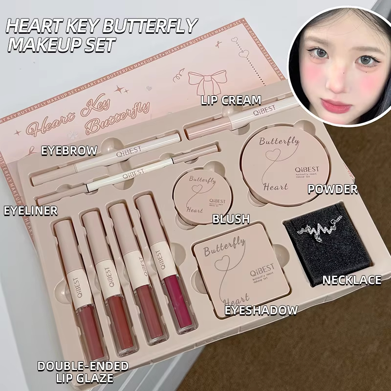 Makeup Gift Box Butterfly Bow  - Beauty Book Makeup Kit ulasan dan harga