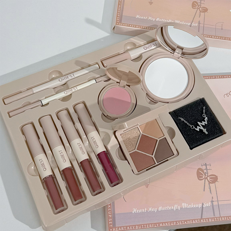 QIBEST 4 Colors Double Head Li - Beauty Book Makeup Kit ulasan dan harga