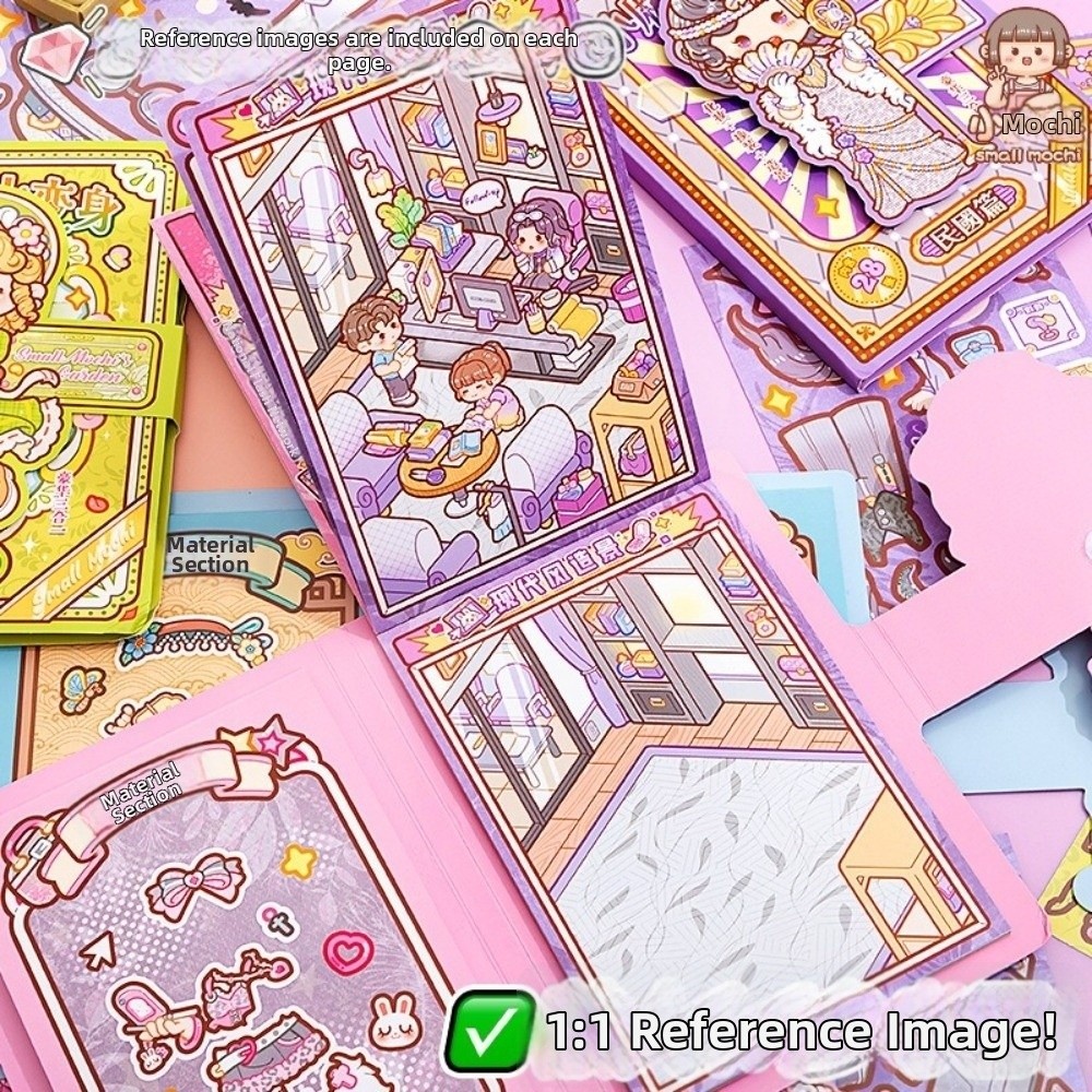 28 Sheets Cartoon Dress-up Sti - Beauty Makeup Design ulasan dan harga