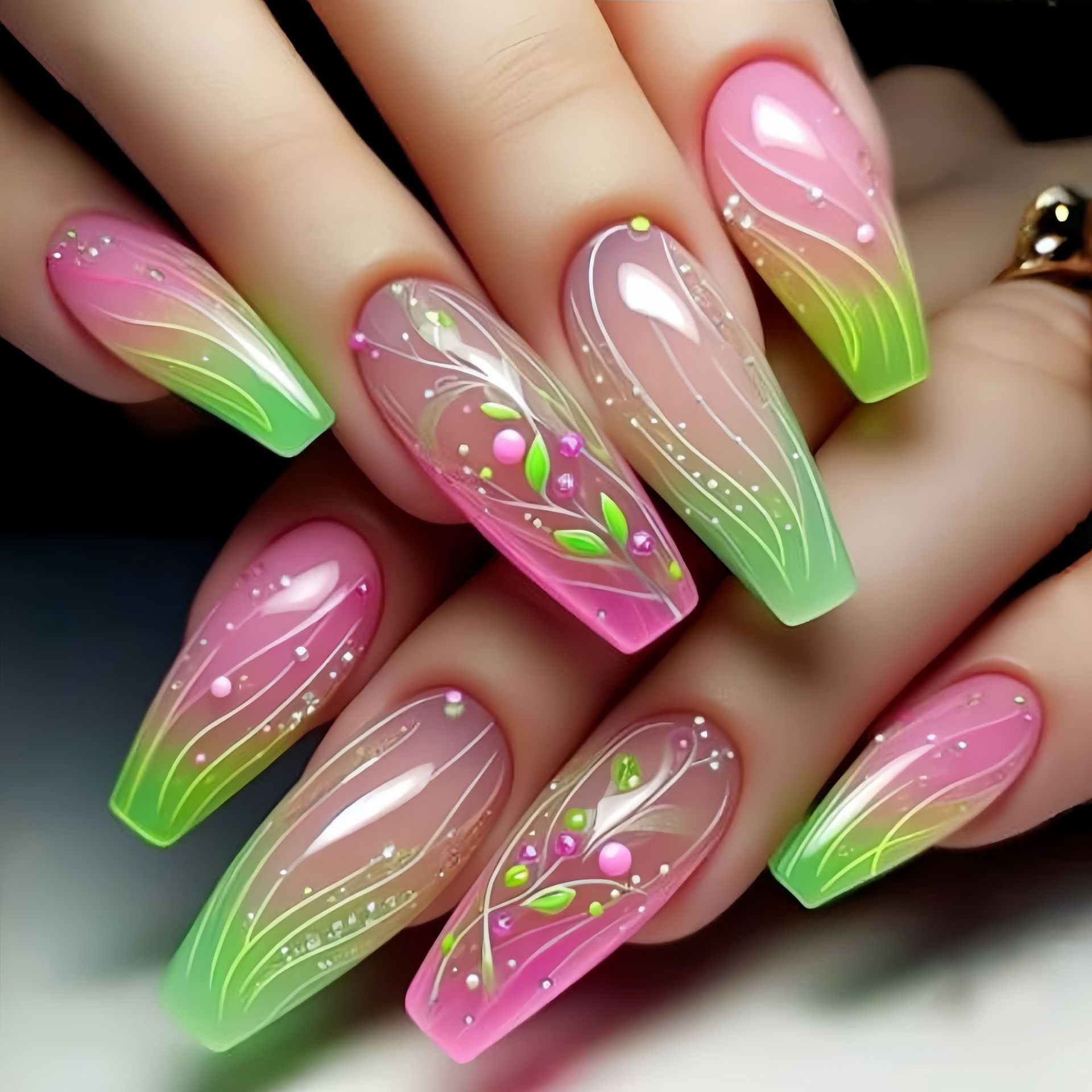 Short Medium long fake nails f - Nail Extension Tips ulasan dan harga