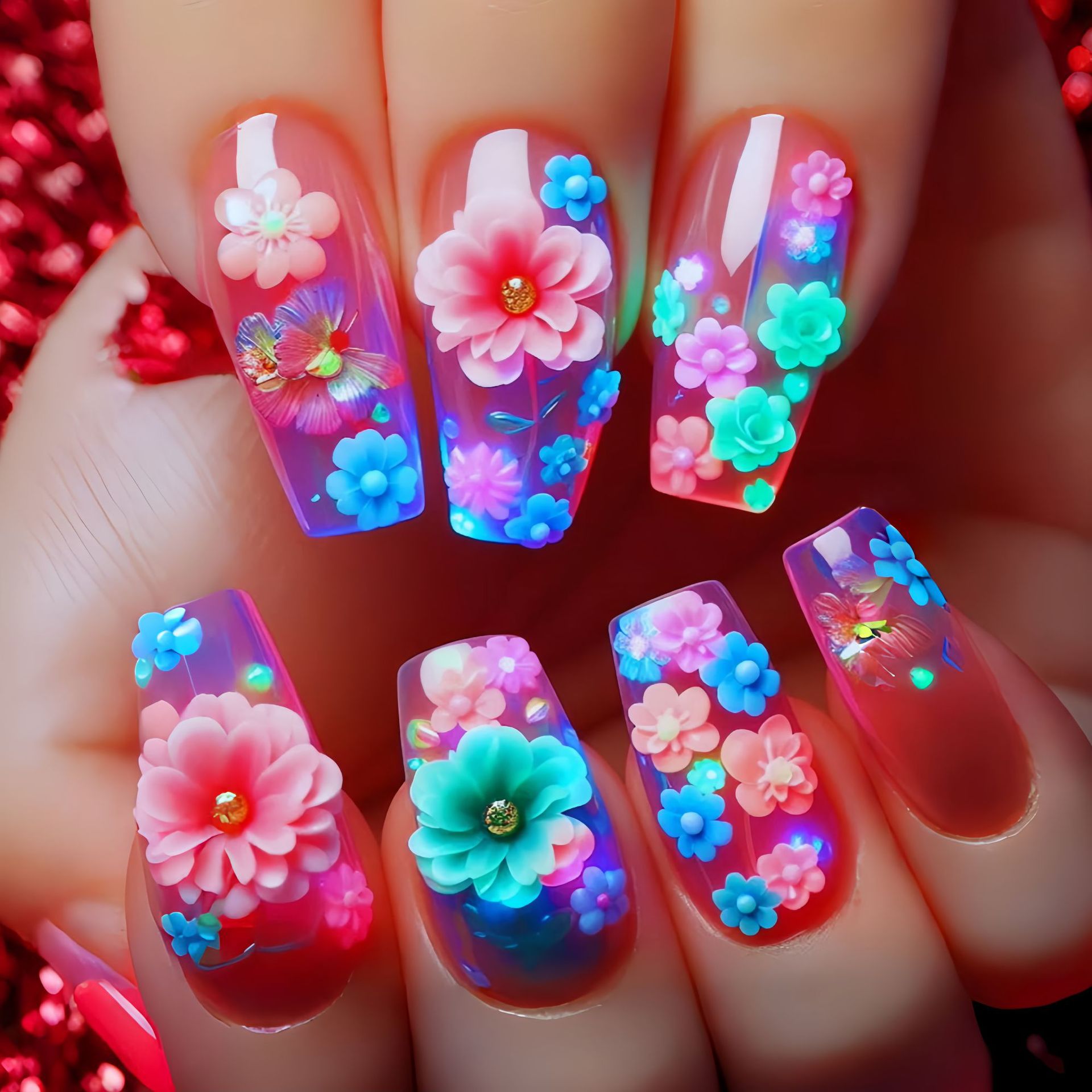 Short Medium long fake nails f - Nail Extension Tips ulasan dan harga