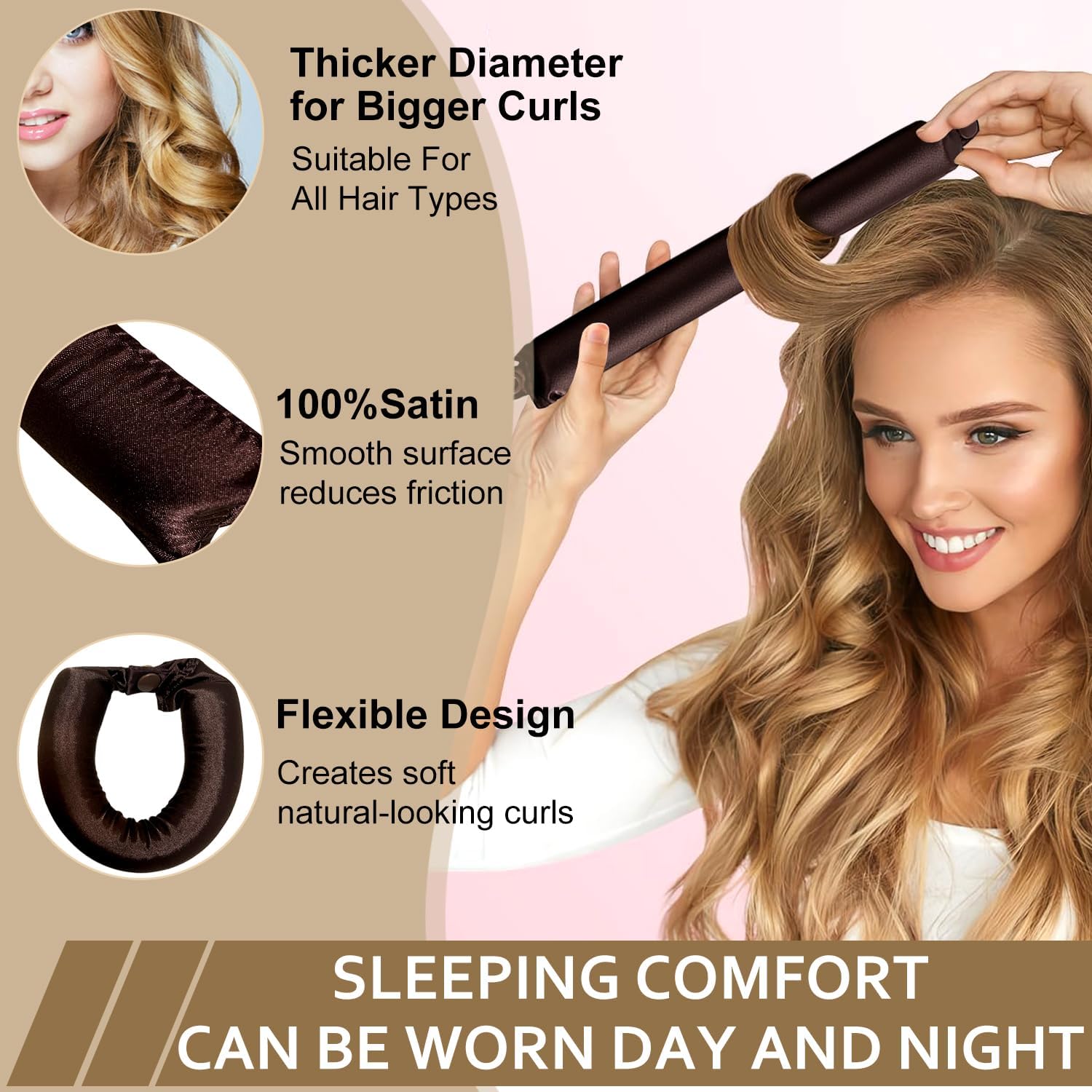 Heatless Curling Rod Headband  - Hair Curling Wand ulasan dan harga