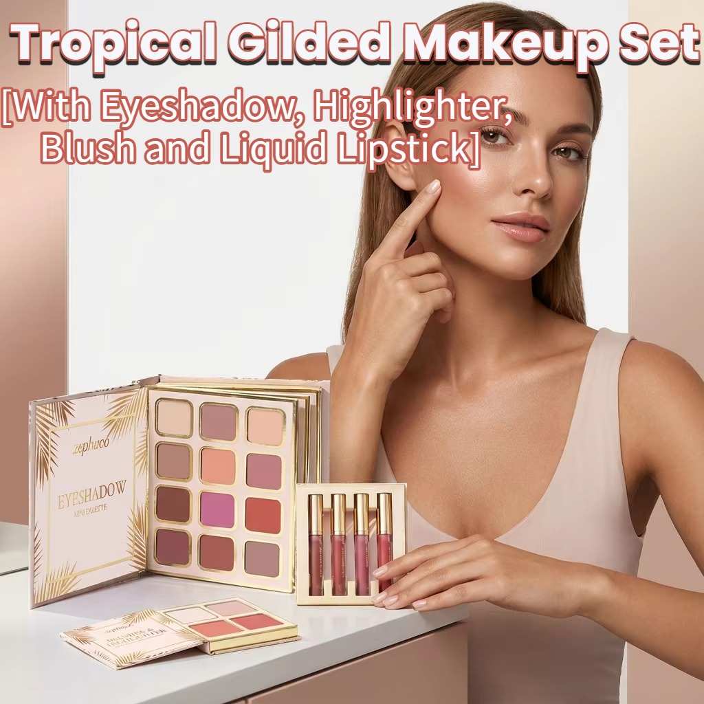 Tropical Gilded Makeup Set: Al - Beauty Book Makeup Kit ulasan dan harga