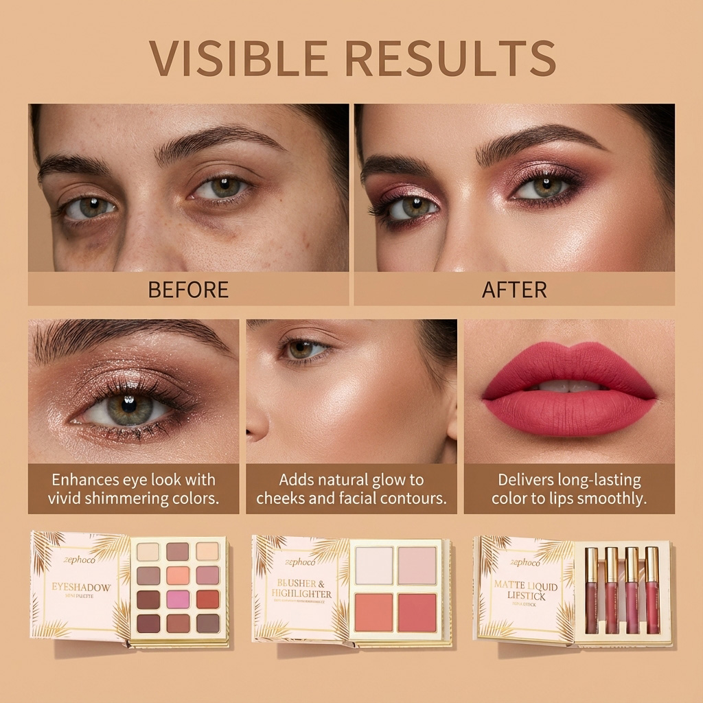 Tropical Gilded Makeup Set: Al - Beauty Book Makeup Kit ulasan dan harga