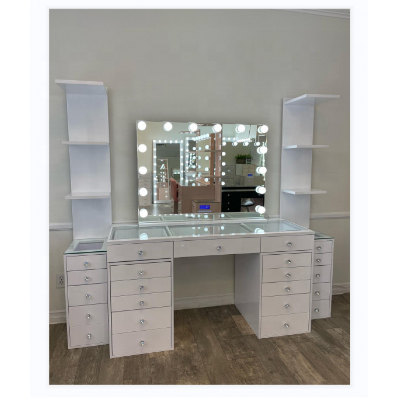 custom.LED Lighted Mirror Make - Beauty Makeup Usa ulasan dan harga
