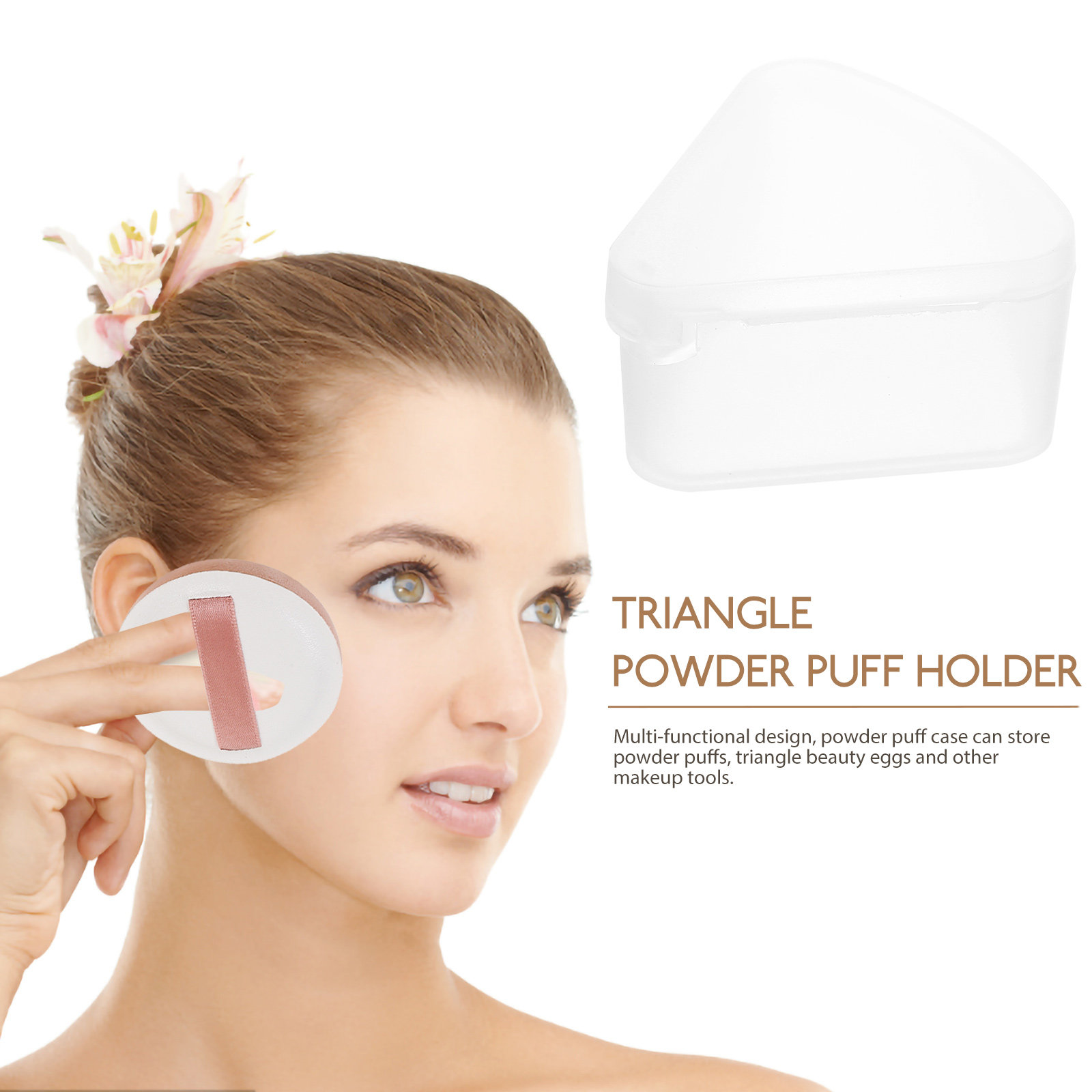 6Pcs Triangle Powder Puff Case - Beauty In Makeup ulasan dan harga