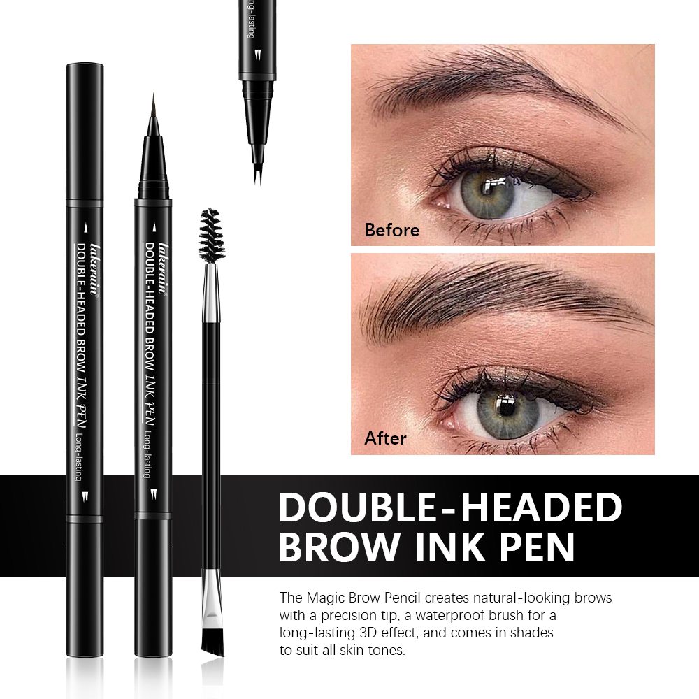 2 Fork Eyebrow Pencil Double-h - Eyebrow Pomade Pencil ulasan dan harga