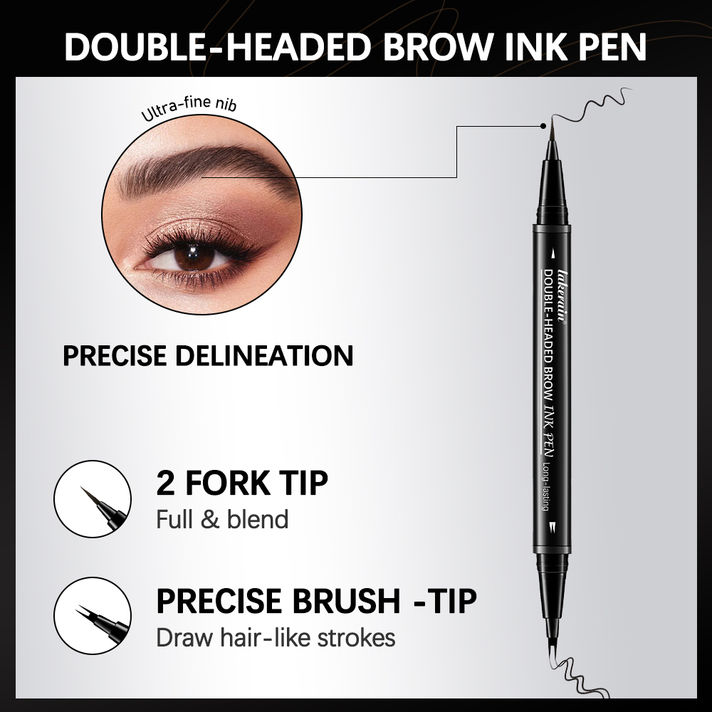 2 Fork Eyebrow Pencil Double-h - Eyebrow Pomade Pencil ulasan dan harga