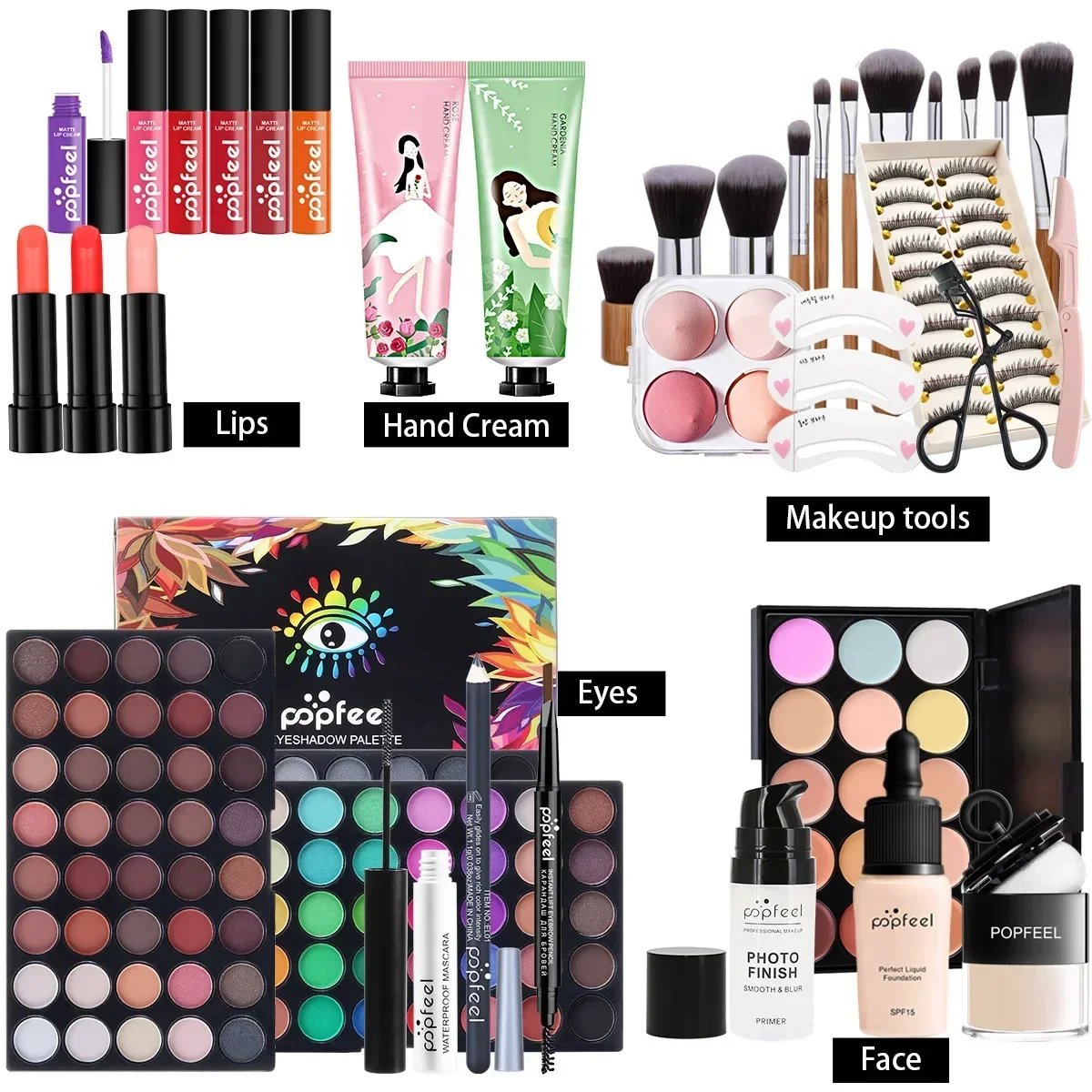 POPFEEL All-in-One Makeup Kit  - Beauty Book Makeup Kit ulasan dan harga