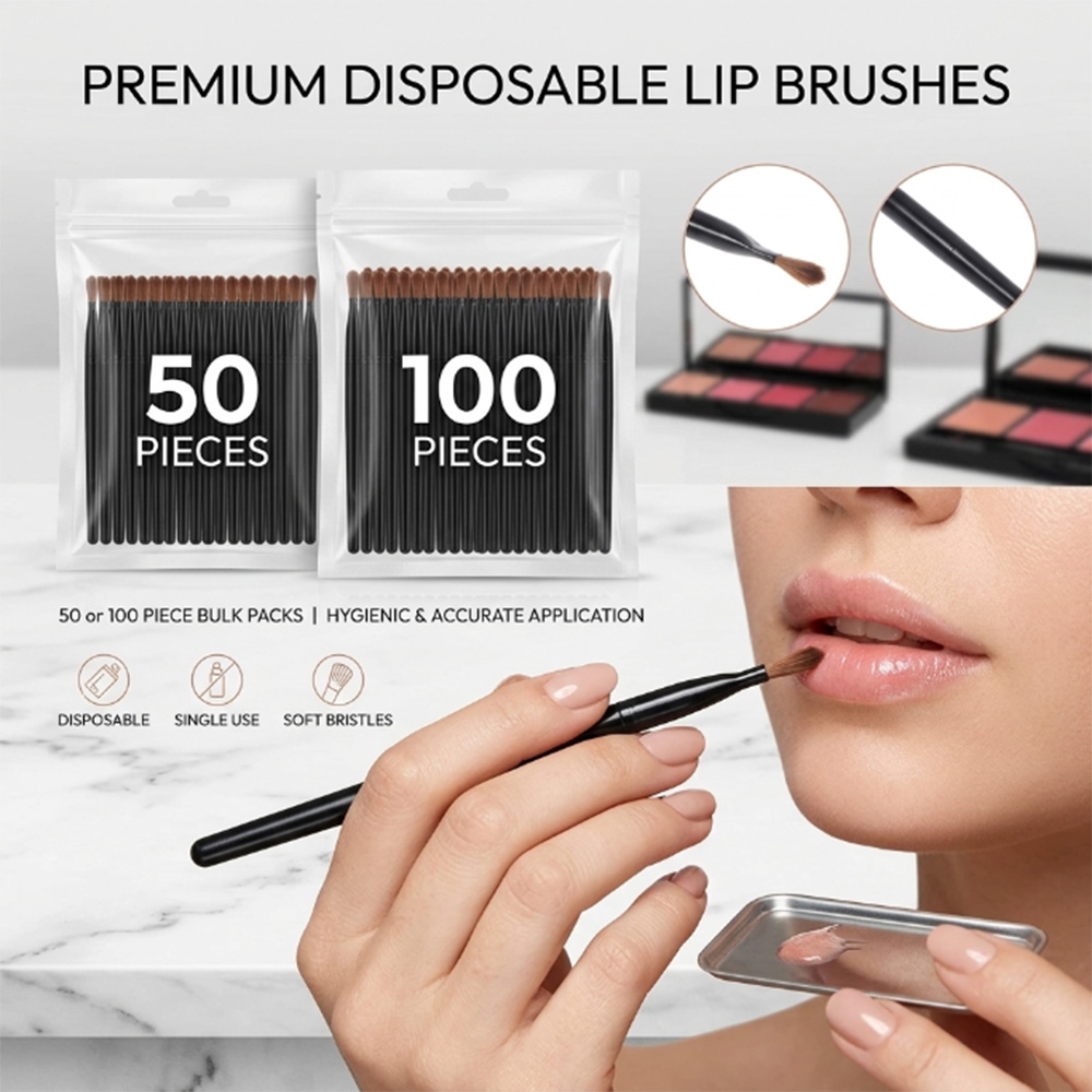50/100pcs Disposable Lip Brush - Beauty In Makeup ulasan dan harga