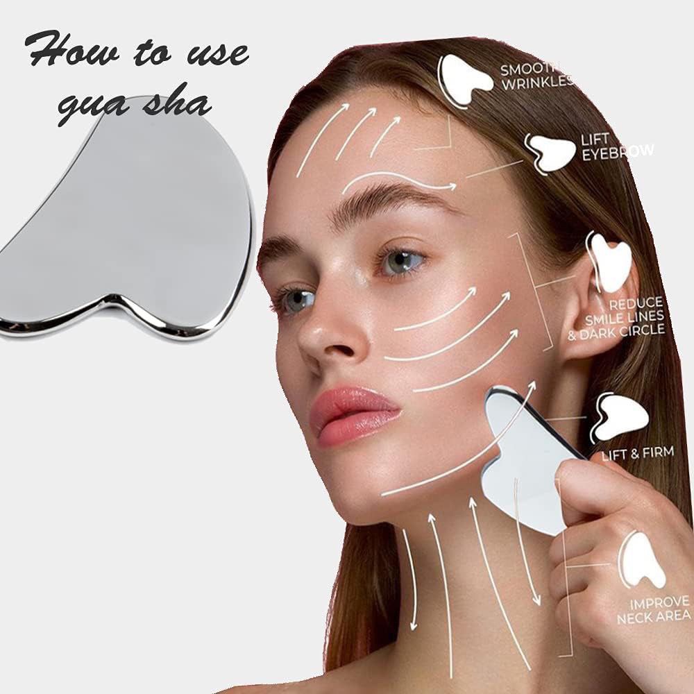 Stainless Steel Scraper, Heart - Beauty Makeup Foundation ulasan dan harga