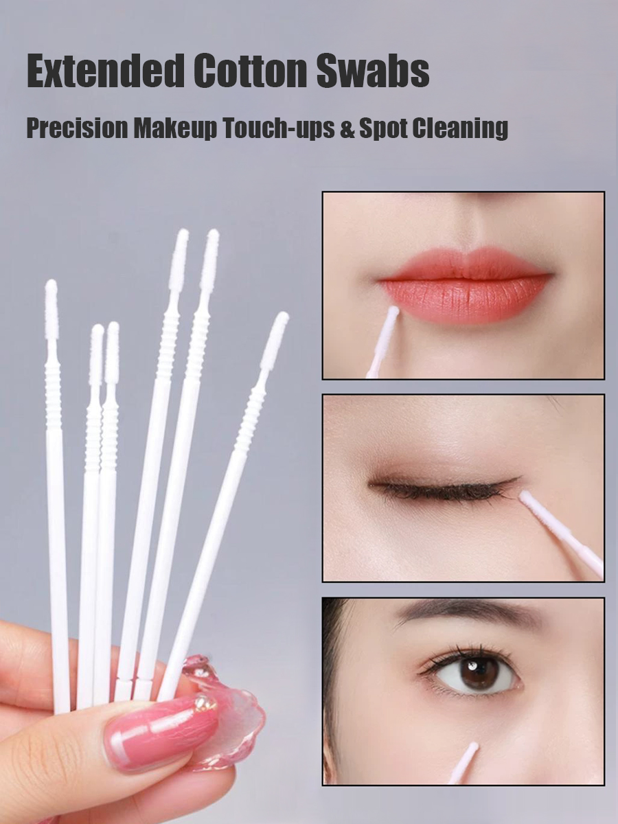 Disposable Long Cotton Swabs E - Beauty Makeup Wholesale ulasan dan harga