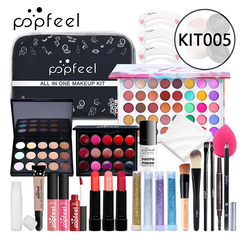 Make Up Sets Eyeshadow Lipstic - Beauty Book Makeup Kit ulasan dan harga