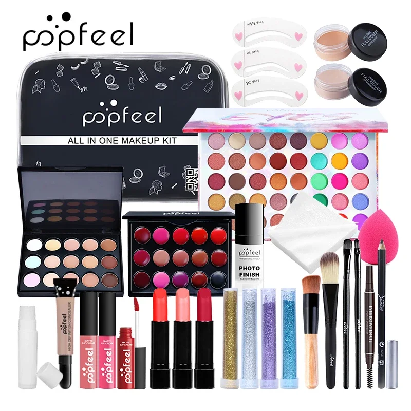 Make Up Sets Eyeshadow Lipstic - Beauty Book Makeup Kit ulasan dan harga