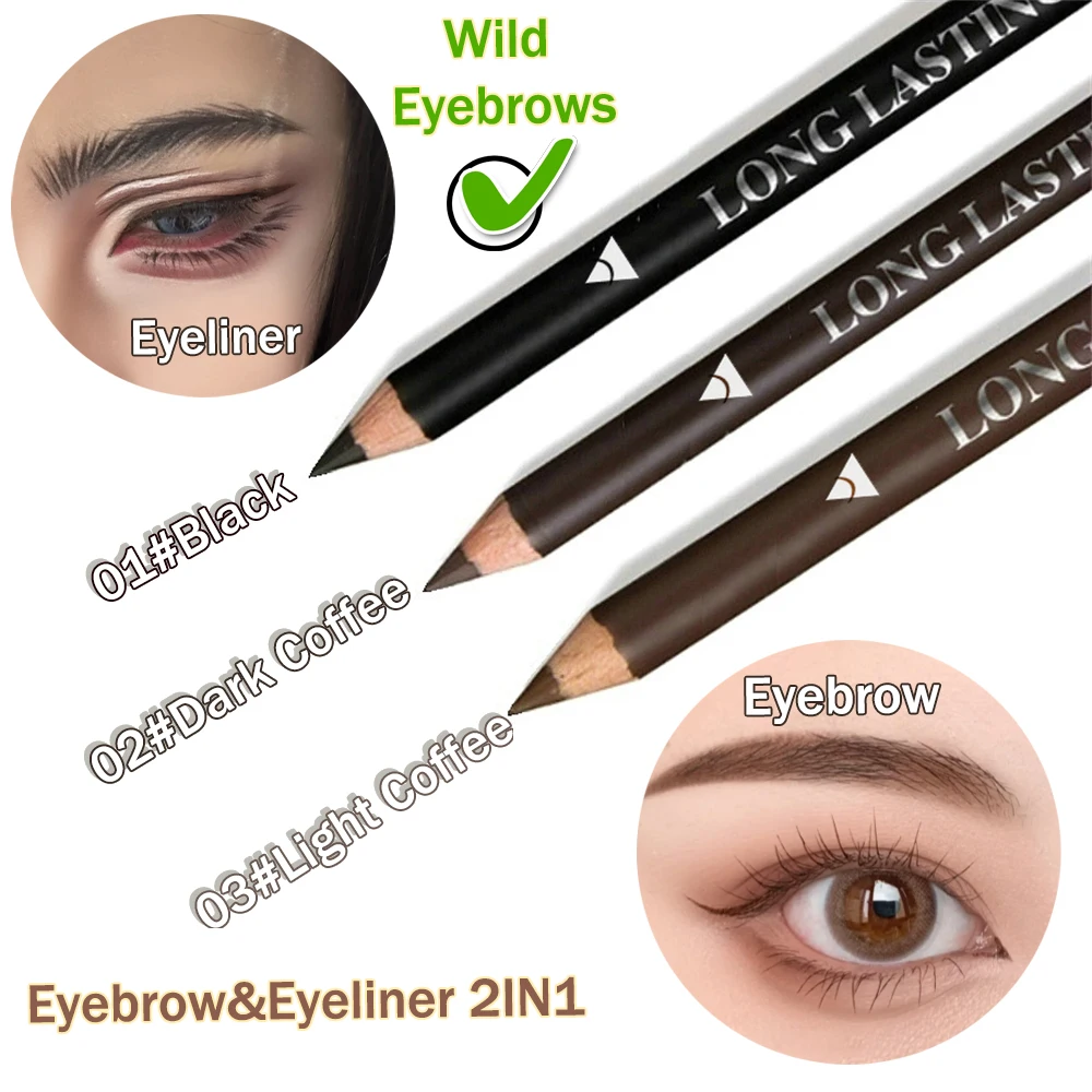 2 in 1 Eyebrow Eyeliner Pencil - Eyebrow Pomade Pencil ulasan dan harga