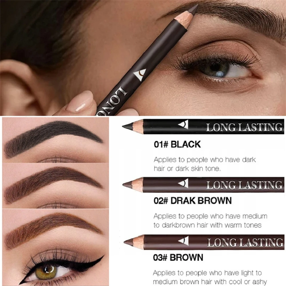 2 in 1 Eyebrow Eyeliner Pencil - Eyebrow Pomade Pencil ulasan dan harga