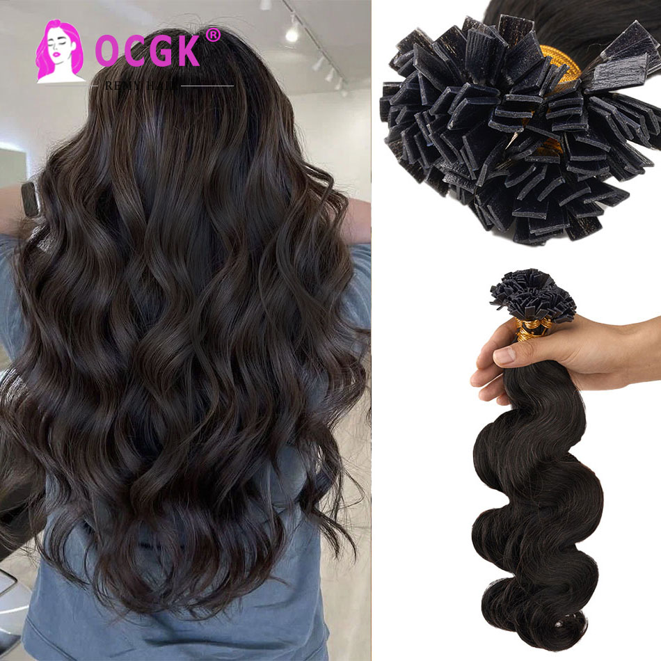OCGK Body Wave Nail Flat Tip H - Nail Extension Tips ulasan dan harga