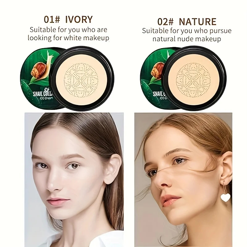 Snail Collagen CC Cream Mushro - Beauty Makeup Foundation ulasan dan harga