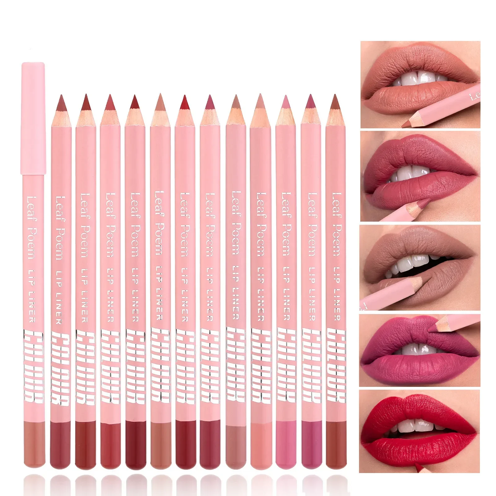 Nude Brown Lip Liner Pencil Li - Beauty Linasi Makeup ulasan dan harga