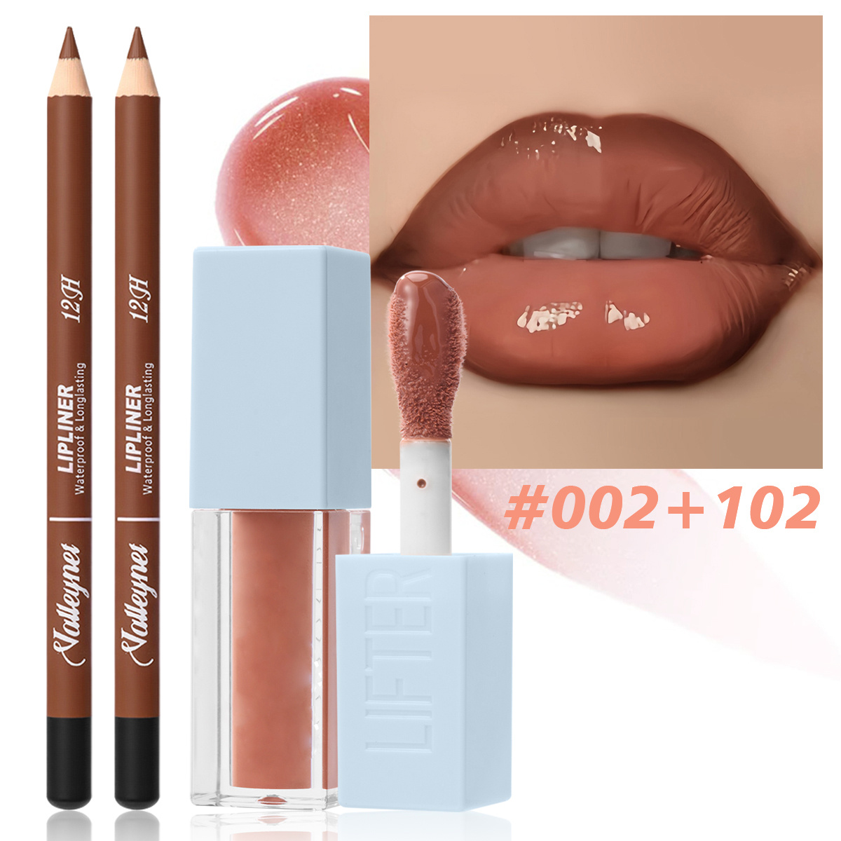 2Pcs/Set Lipliner + Lip Oil Ma - Beauty Linasi Makeup ulasan dan harga