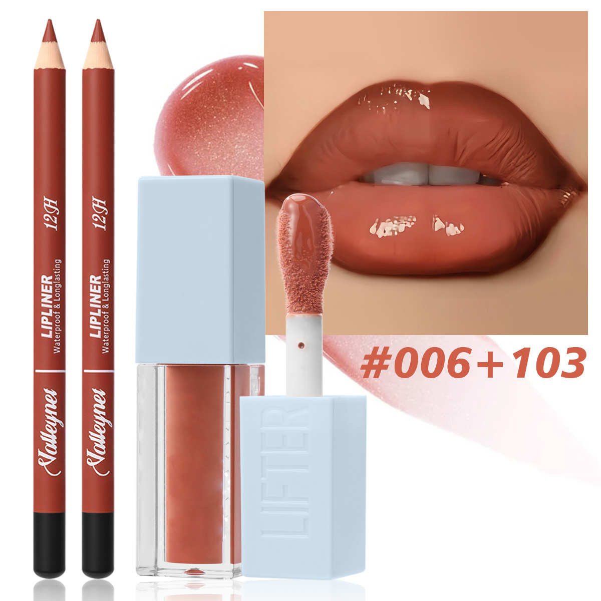 2Pcs/Set Lipliner + Lip Oil Ma - Beauty Linasi Makeup ulasan dan harga