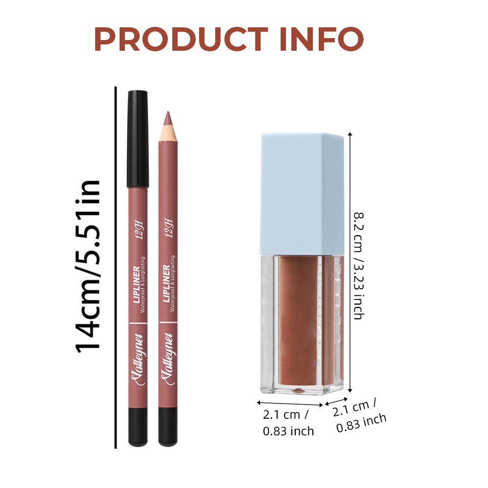 2Pcs/Set Lipliner + Lip Oil Ma - Beauty Linasi Makeup ulasan dan harga