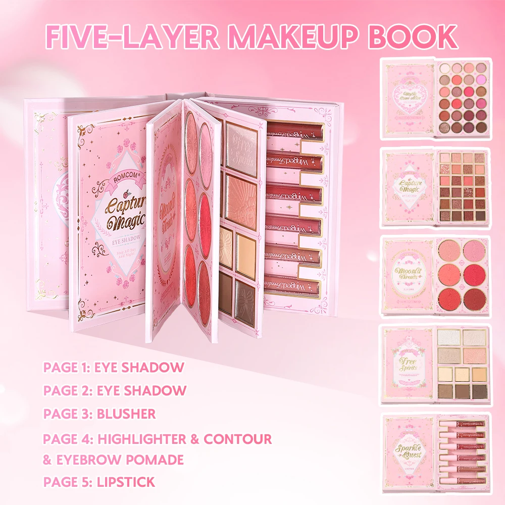 5 Layers All In One Makeup Boo - Beauty Book Makeup Kit ulasan dan harga