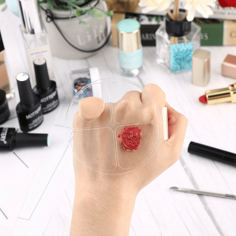 Acrylic Round Four Grid Color  - Beauty In Makeup ulasan dan harga