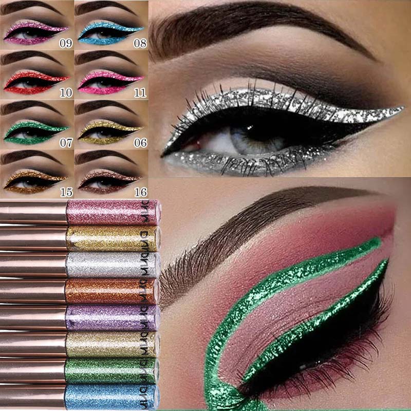 16 Colors Diamond Liquid Eyeli - Beauty Linasi Makeup ulasan dan harga