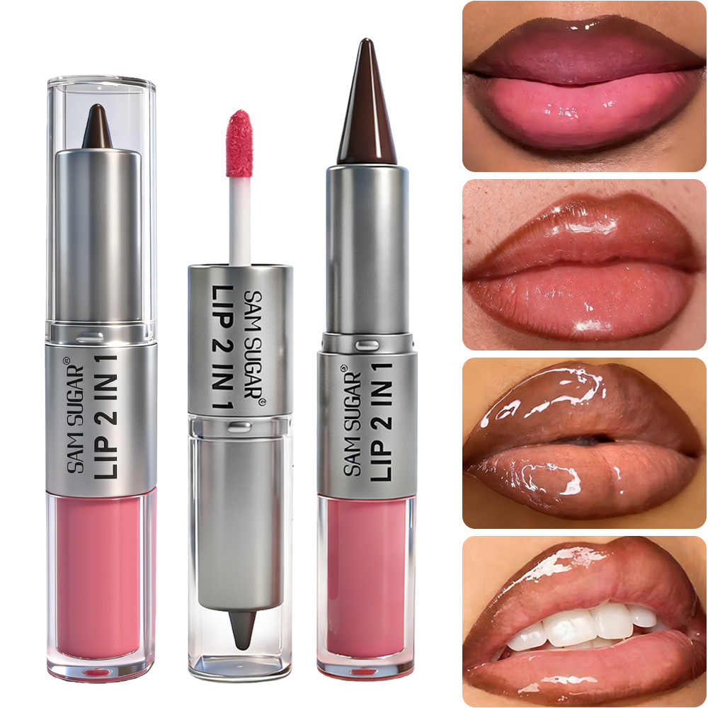 2 in 1 Lip Liner & Lip Gloss,  - Lip Gloss Plumping ulasan dan harga