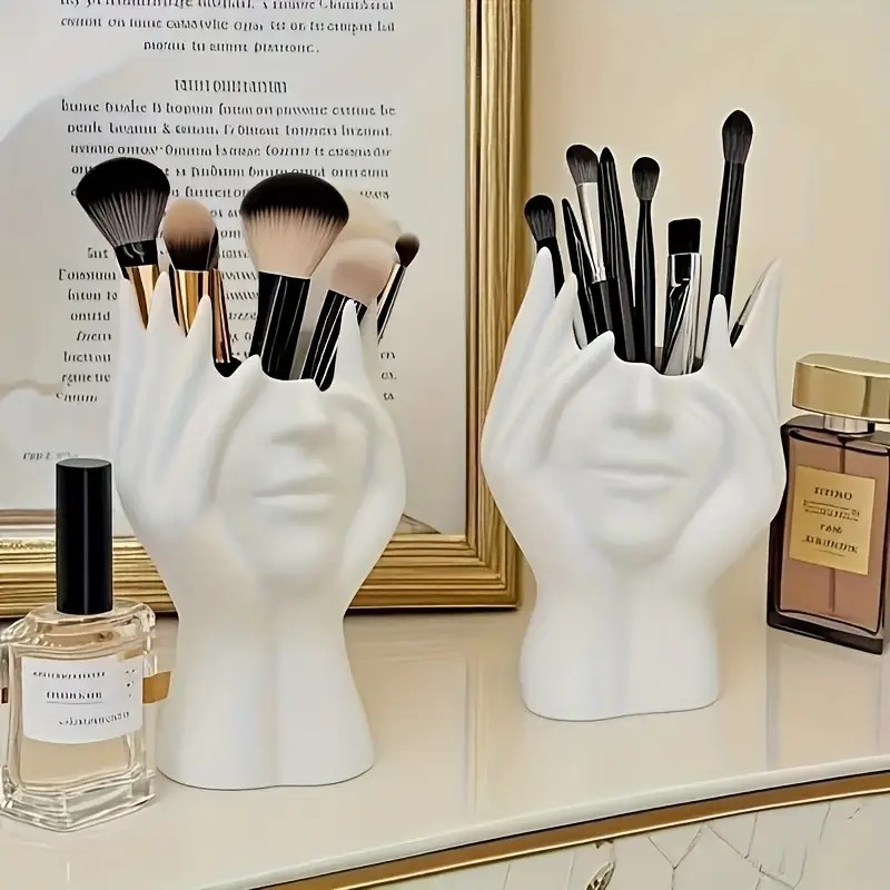 Face Shape Makeup Brush Holder - Beauty Makeup Design ulasan dan harga
