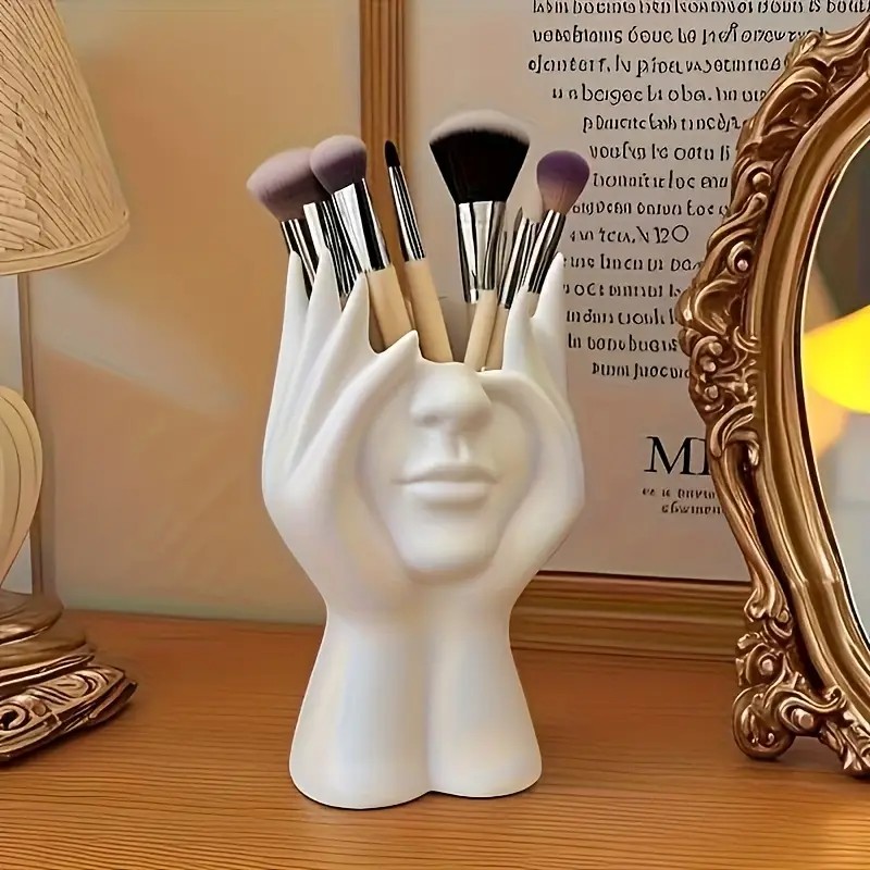 Face Shape Makeup Brush Holder - Beauty Makeup Design ulasan dan harga