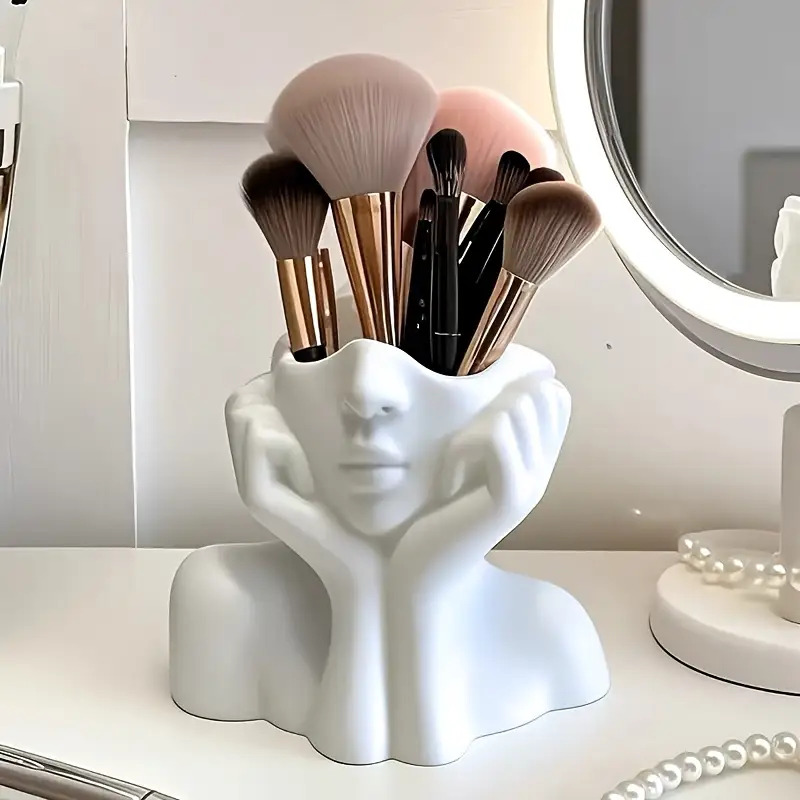 Face Shape Makeup Brush Holder - Beauty Makeup Design ulasan dan harga