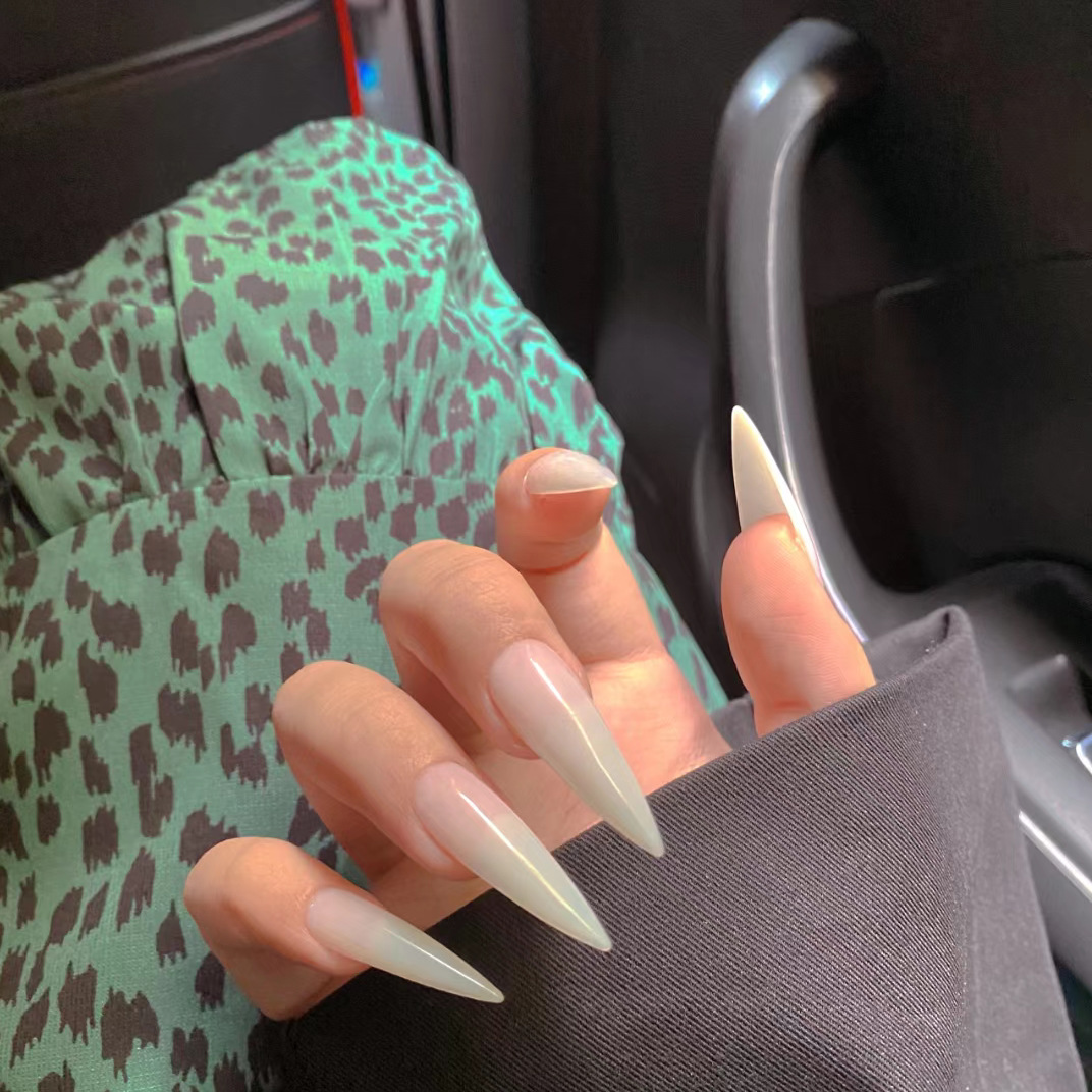 Long Stiletto Fake Nails Chine - Nail Extension Tips ulasan dan harga