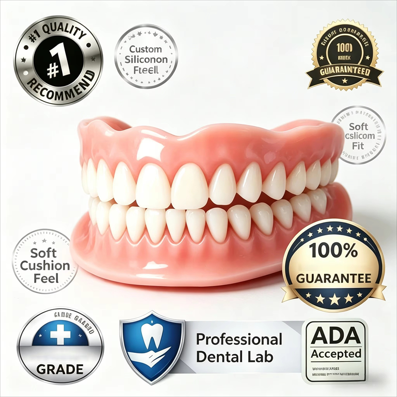 Full Upper Lower Mouth Fake Te - Photo Beauty Makeup ulasan dan harga
